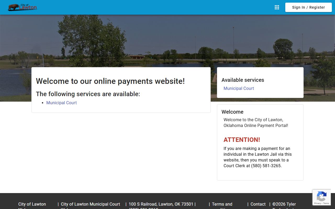 Lawton municipal court payment portal for bankruptcy records
