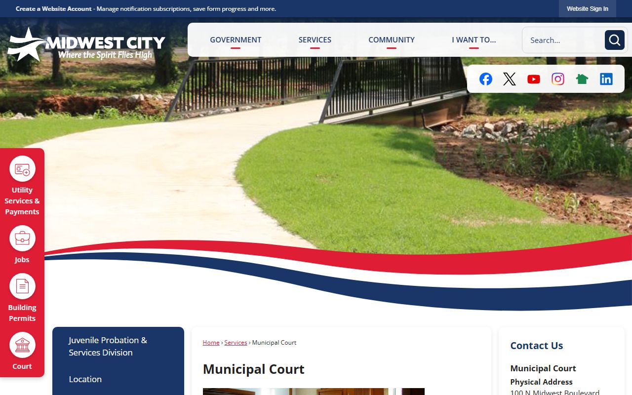 Midwest City municipal court for bankruptcy records
