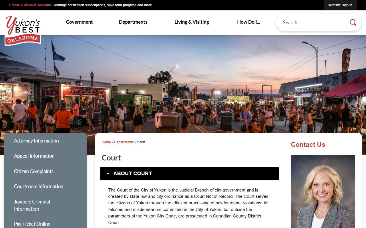 Yukon municipal court website for bankruptcy records